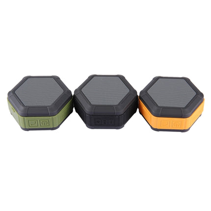 BT508 Portable Life Waterproof Bluetooth Stereo Speaker with Built-in MIC & Hook, Support Hands-free Calls & TF Card & FM, Bluetooth Distance: 10m(Orange)-garmade.com