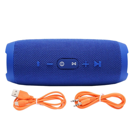 Charge3 Life Waterproof Bluetooth Stereo Speaker, Built-in MIC, Support Hands-free Calls & TF Card & AUX IN & Power Bank(Blue)-garmade.com