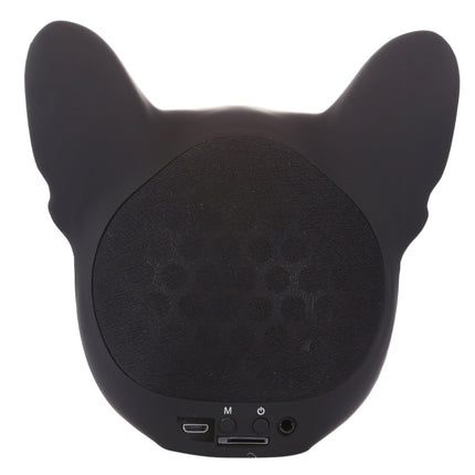 AEROBULL Bulldog Fashion Portable Bluetooth Wireless Stereo Speaker, Support Aux Input & TF Card, For Mobile Phones / Tablets / Laptops, Support TF Card & AUX Input, Bluetooth Distance: 10m(Black)-garmade.com