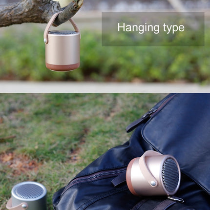 A056 Portable Outdoor Metal Bluetooth V4.1 Speaker with Mic, Support Hands-free & AUX Line In (Black)-garmade.com