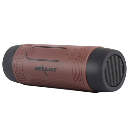 Zealot S1 Multifunctional Outdoor Waterproof Bluetooth Speaker, 4000mAh Battery, For iPhone, Galaxy, Sony, Lenovo, HTC, Huawei, Google, LG, Xiaomi, other Smartphones(Coffee)-garmade.com