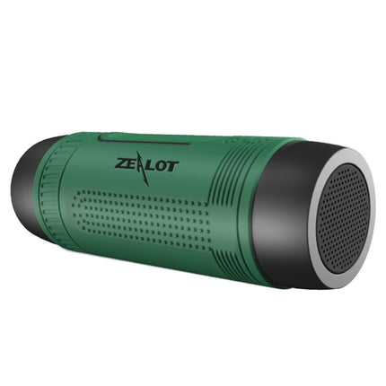 Zealot S1 Multifunctional Outdoor Waterproof Bluetooth Speaker, 4000mAh Battery, For iPhone, Galaxy, Sony, Lenovo, HTC, Huawei, Google, LG, Xiaomi, other Smartphones(Green)-garmade.com