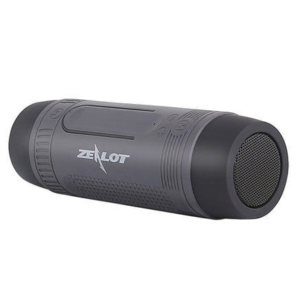 Zealot S1 Multifunctional Outdoor Waterproof Bluetooth Speaker, 4000mAh Battery, For iPhone, Galaxy, Sony, Lenovo, HTC, Huawei, Google, LG, Xiaomi, other Smartphones(Grey)-garmade.com