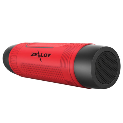 Zealot S1 Multifunctional Outdoor Waterproof Bluetooth Speaker, 4000mAh Battery, For iPhone, Galaxy, Sony, Lenovo, HTC, Huawei, Google, LG, Xiaomi, other Smartphones(Red)-garmade.com
