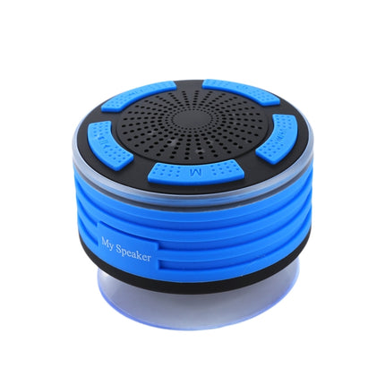 F013 Mini Portable IPX7 Waterproof Bluetooth V4.0 Stereo Speaker MP3 Player with Colorful LED Light & Suction Cup, Built-in Mic, Support FM Radio, Bluetooth Distance: 10m-garmade.com