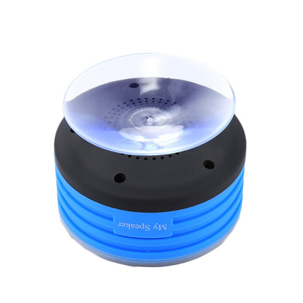 F013 Mini Portable IPX7 Waterproof Bluetooth V4.0 Stereo Speaker MP3 Player with Colorful LED Light & Suction Cup, Built-in Mic, Support FM Radio, Bluetooth Distance: 10m-garmade.com