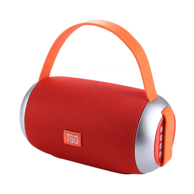 T&G TG112 Portable Bluetooth Speaker, with Mic & FM Radio Function, Support Hands-free & TF Card & U Disk Play(Red)-garmade.com
