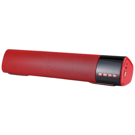 B28S New Big Bluetooth V3.0+EDR Stereo Speaker with LCD Display, Built-in MIC, Support Hands-free Calls & TF Card & AUX IN, Bluetooth Distance: 10m(Red)-garmade.com
