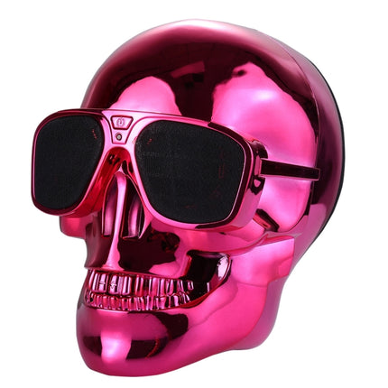 Sunglasses Skull Bluetooth Stereo Speaker, for iPhone, Samsung, HTC, Sony and other Smartphones (Red)-garmade.com