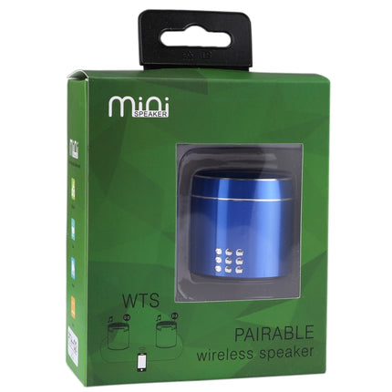 PTH-02 Portable True Wireless Stereo Mini Bluetooth Speaker with LED Indicator & Sling(Blue)-garmade.com