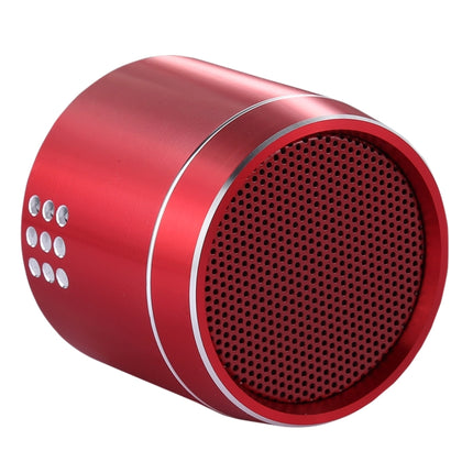 PTH-02 Portable True Wireless Stereo Mini Bluetooth Speaker with LED Indicator & Sling(Red)-garmade.com