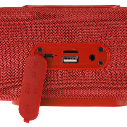 T&G TG109 Portable Wireless Bluetooth V4.2 Stereo Speaker with Handle, Built-in MIC, Support Hands-free Calls & TF Card & AUX IN & FM(Red)-garmade.com