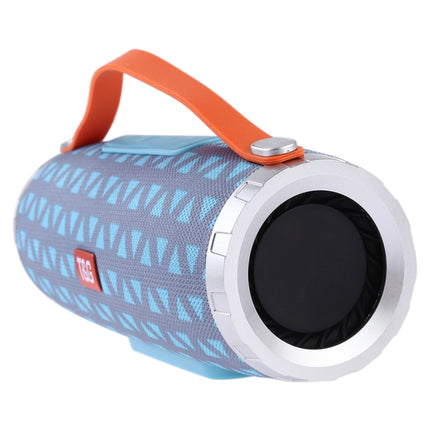 T&G TG109 Portable Wireless Bluetooth V4.2 Stereo Speaker with Handle, Built-in MIC, Support Hands-free Calls & TF Card & AUX IN & FM(Baby Blue)-garmade.com
