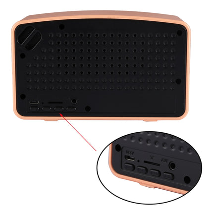 Portable Wireless Bluetooth V4.2 Stereo Speaker with Lanyard, Built-in MIC, Support Hands-free Calls & TF Card & AUX IN & FM, Bluetooth Distance: 10m (Orange)-garmade.com