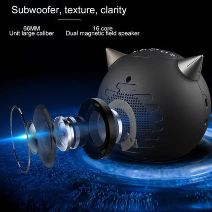 M8 Multi-function Demon Style Bluetooth Speaker(Black)-garmade.com