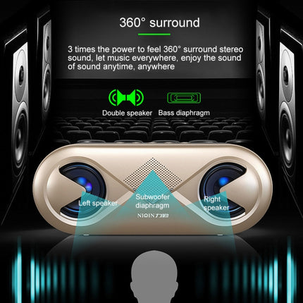 S6 Portable Subwoofer Mini Card Bluetooth Speaker (Red)-garmade.com