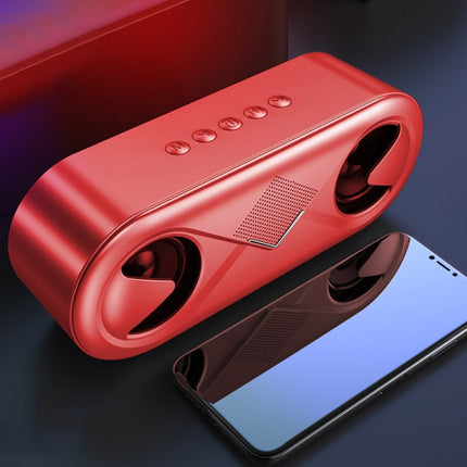 S6 Portable Subwoofer Mini Card Bluetooth Speaker (Red)-garmade.com