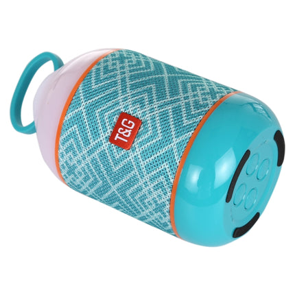 T&G TG605 Portable Stereo Wireless Bluetooth V5.0 Speaker, Built-in Mic, Support Hands-free Calls & TF Card & U Disk & AUX Audio & FM(Blue)-garmade.com