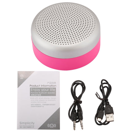 M227 Multifunctional Card Music Playback Bluetooth Speaker, Support Handfree Call & TF Card & AUX Audio Function(Magenta)-garmade.com