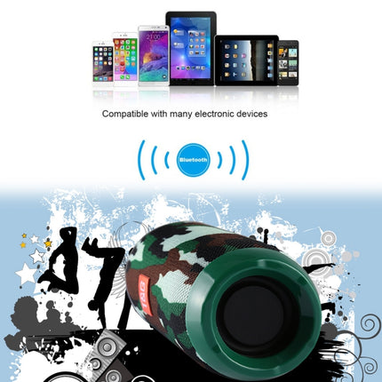 T&G TG117 Portable Bluetooth Stereo Speaker, with Built-in MIC, Support Hands-free Calls & TF Card & AUX IN & FM, Bluetooth Distance: 10m(Green)-garmade.com