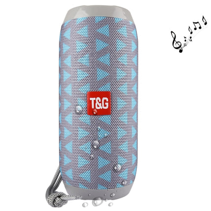 T&G TG117 Portable Bluetooth Stereo Speaker, with Built-in MIC, Support Hands-free Calls & TF Card & AUX IN & FM, Bluetooth Distance: 10m(Blue)-garmade.com