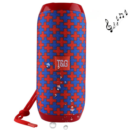 T&G TG117 Portable Bluetooth Stereo Speaker, with Built-in MIC, Support Hands-free Calls & TF Card & AUX IN & FM, Bluetooth Distance: 10m(Red)-garmade.com