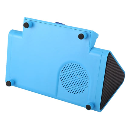 SY317A Portable Phone Stand Wireless Induction Stereo Speaker, Support Hands-free Calls & AUX IN(Blue)-garmade.com