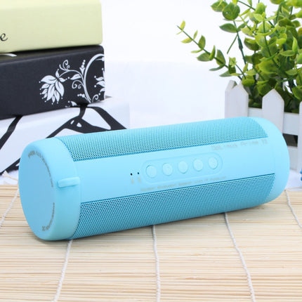 T2 3ATM Waterproof Portable Bluetooth Stereo Speaker, with Built-in MIC & LED & Hanging Hook, Support Hands-free Calls & TF Card, Bluetooth Distance: 10m (Blue)-garmade.com