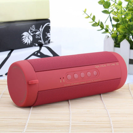 T2 3ATM Waterproof Portable Bluetooth Stereo Speaker, with Built-in MIC & LED & Hanging Hook, Support Hands-free Calls & TF Card, Bluetooth Distance: 10m (Red)-garmade.com