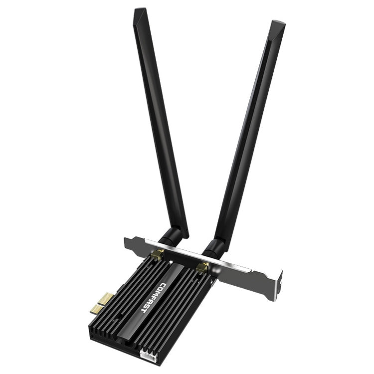 COMFAST CF-AX181 PRO 3000Mbps Tri-band + Bluetooth 5.2 Wireless WiFi6E PCI-E Network Card with Heat Sink-garmade.com