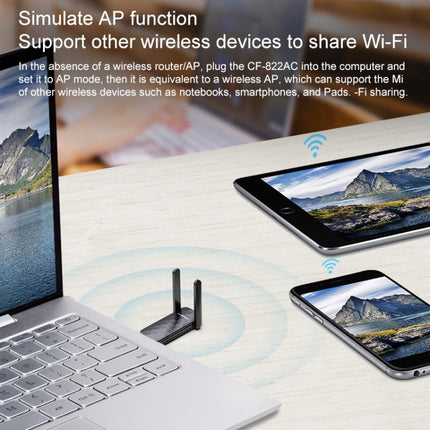 COMFAST CF-822AC 600Mbps 5G Dual-band Wifi USB Network Adapter Receiver-garmade.com