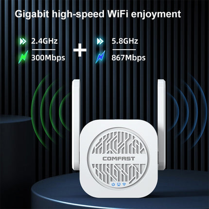 COMFAST CF-WR765AC 1200Mbps Dual Band Wireless Repeater Amplifier with External Antenna-garmade.com