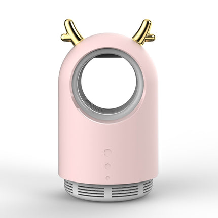 169 Deer Style USB Photocatalyst Mosquito Killer Light Fly Killer Insect Repellent(Pink)-garmade.com
