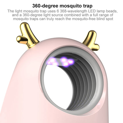 169 Deer Style USB Photocatalyst Mosquito Killer Light Fly Killer Insect Repellent(White)-garmade.com
