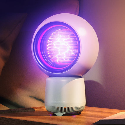 MM026 2W There Are Star People Electric shock Mosquito Killer Lamp (White)-garmade.com