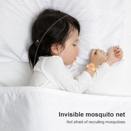 WT-M4 ABS+Silica Gel Children Mosquito Repellent Wristband (Green)-garmade.com