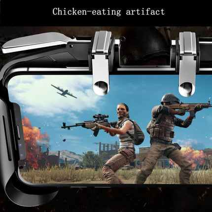 AK16 Multi-function Eating Chicken Gamepad Handle Mobile Game Scoring Tool (Blue)-garmade.com