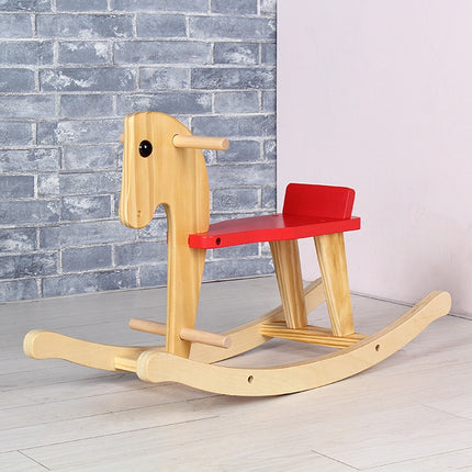 Children Trojan Horse Baby Rocking Horse Rocking Chair Toy, Size: 67x25x54cm-garmade.com