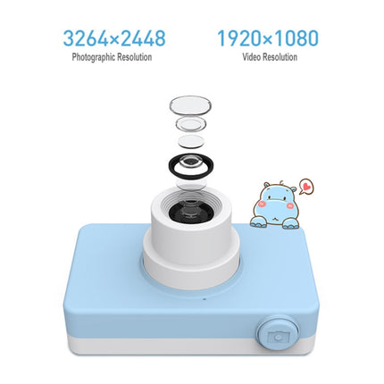 D9 8.0 Mega Pixel Lens Fashion Thin and Light Mini Digital Sport Camera with 2.0 inch Screen & Elk Shape Protective Case & 32G Memory for Children-garmade.com