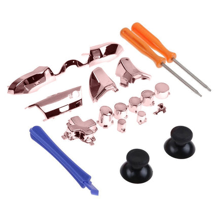 Full Set Game Controller Handle Small Fittings with Screwdriver for Xbox One ELITE(Pink)-garmade.com