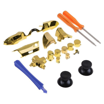 Full Set Game Controller Handle Small Fittings with Screwdriver for Xbox One ELITE(Gold)-garmade.com