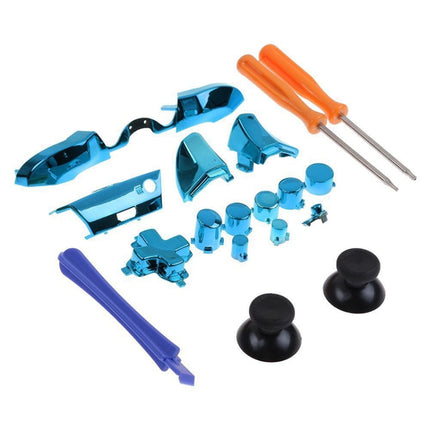 Full Set Game Controller Handle Small Fittings with Screwdriver for Xbox One ELITE(Blue)-garmade.com