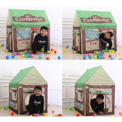 Household Children Printing Play Tent Small Game House (Green)-garmade.com