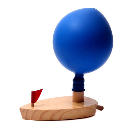 Baby Toys Wooden Balloon Boat Balloon Powered Boat Child Wooden Bath Toys-garmade.com