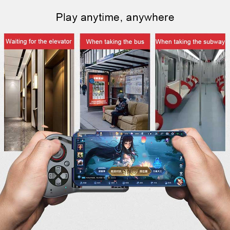 MOCUTE-059 Bluetooth 4.0 Dual-mode Left-handed Bluetooth Gamepad for 6.5-7.2-inch Phones, Supports Android / IOS Direct Connection and Direct Play-garmade.com