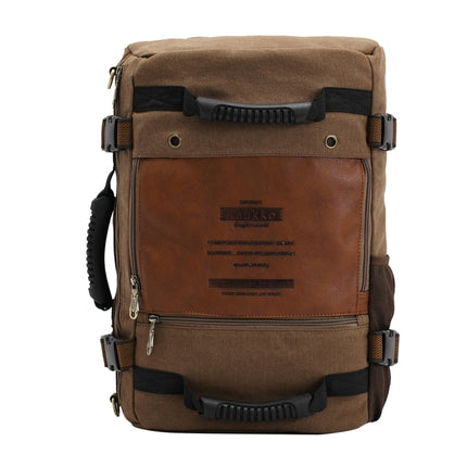KAUKKO FH09 Fashion Multifunctional Men Canvas Crossbody Bag Hand Bag Messenger Bag Outdoors Hiking Camping Travelling Bag, Size: 45 x 29 x 17 cm(Khaki)-garmade.com