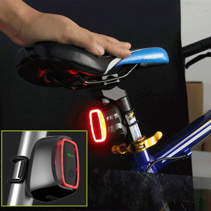 Meilan X6 Smart Auto Brake Rear Light Rechargeable Bicycle Tail Light(Black)-garmade.com
