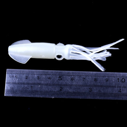 HENGJIA 5PCS Luminous Squids Plastic Soft Baits Artificial Fishing Lures Bionic Fishing Bait, Length: 9 cm-garmade.com