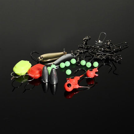 101 PCS Fishing Bait Lure Kit Fishing Tackle (Green)-garmade.com