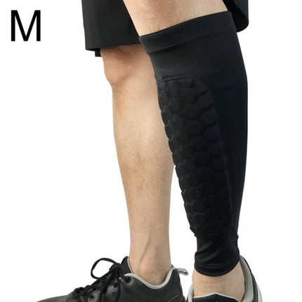 Football Anti-collision Leggings Outdoor Basketball Riding Mountaineering Ankle Protect Calf Socks Gear Protector, Size: M-garmade.com